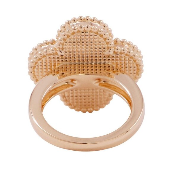 Van Cleef & Arpels Magic Alhambra Ring Size 48/#8 18K Yellow Gold VCARF78948 - Picture 2 of 8